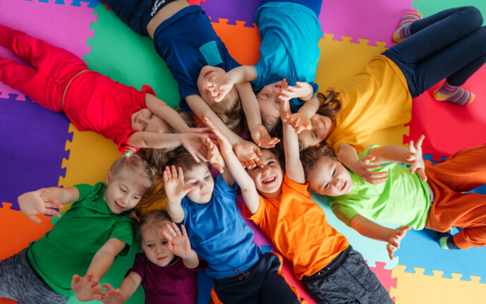 Kindersport Kinder beim Sport